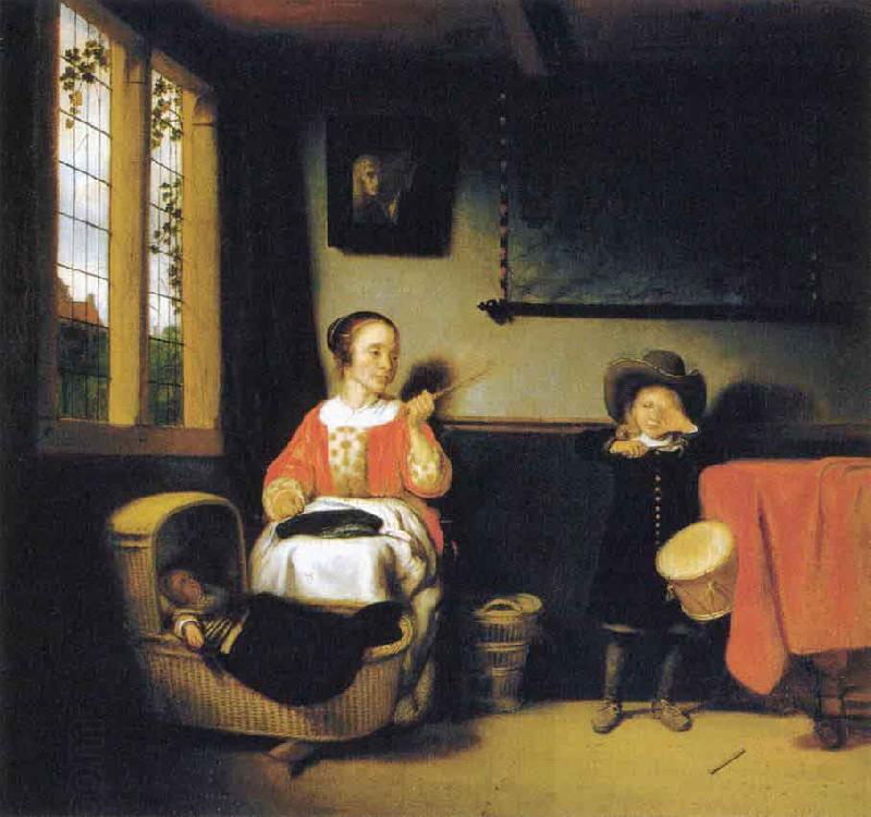 Nicolaes maes The Naughty Drummer Boy China oil painting art